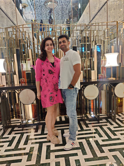 GHP² Rosé Bloom Blazer Dress