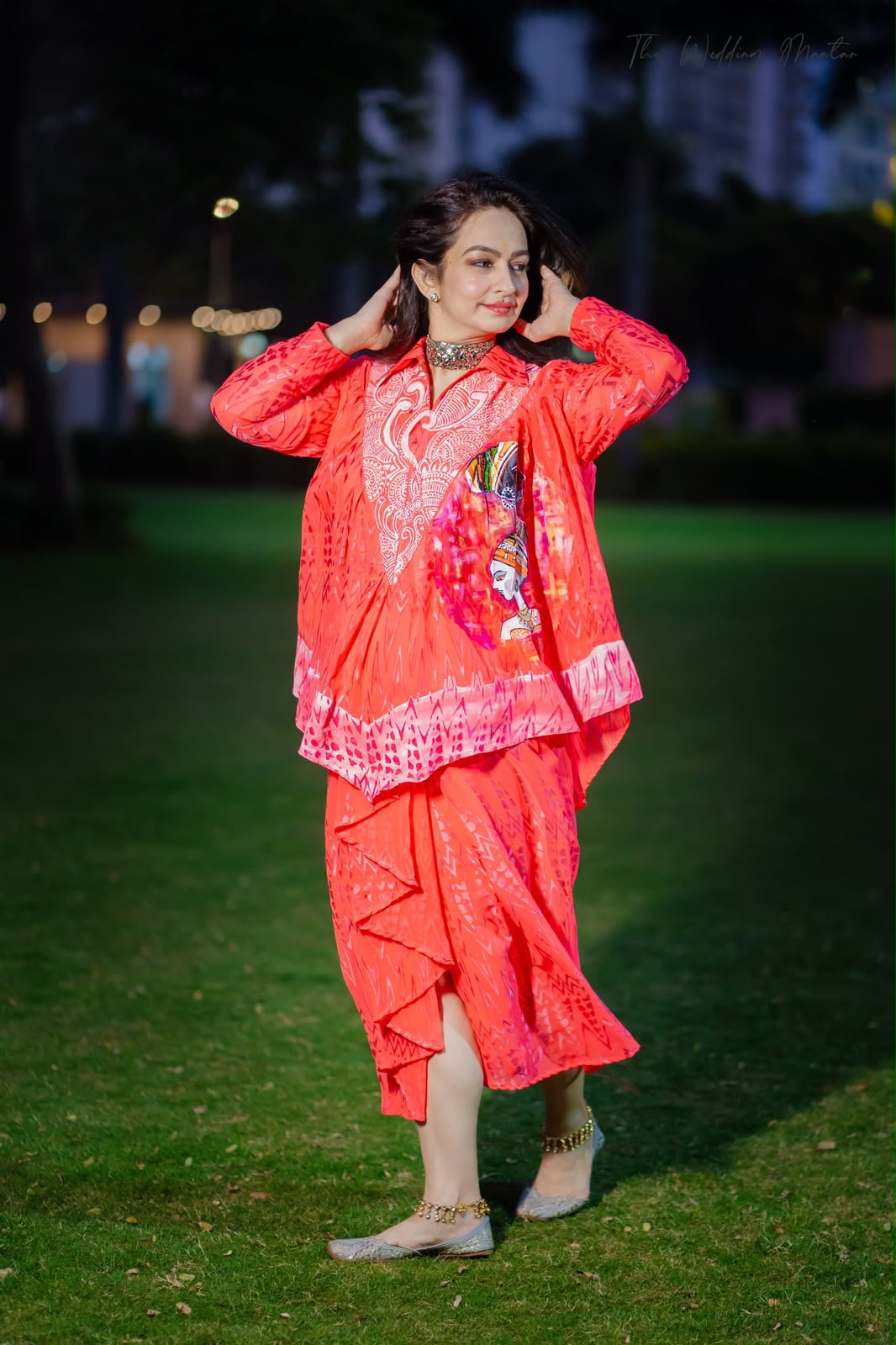 GHP² Crimson Raga Drape Set