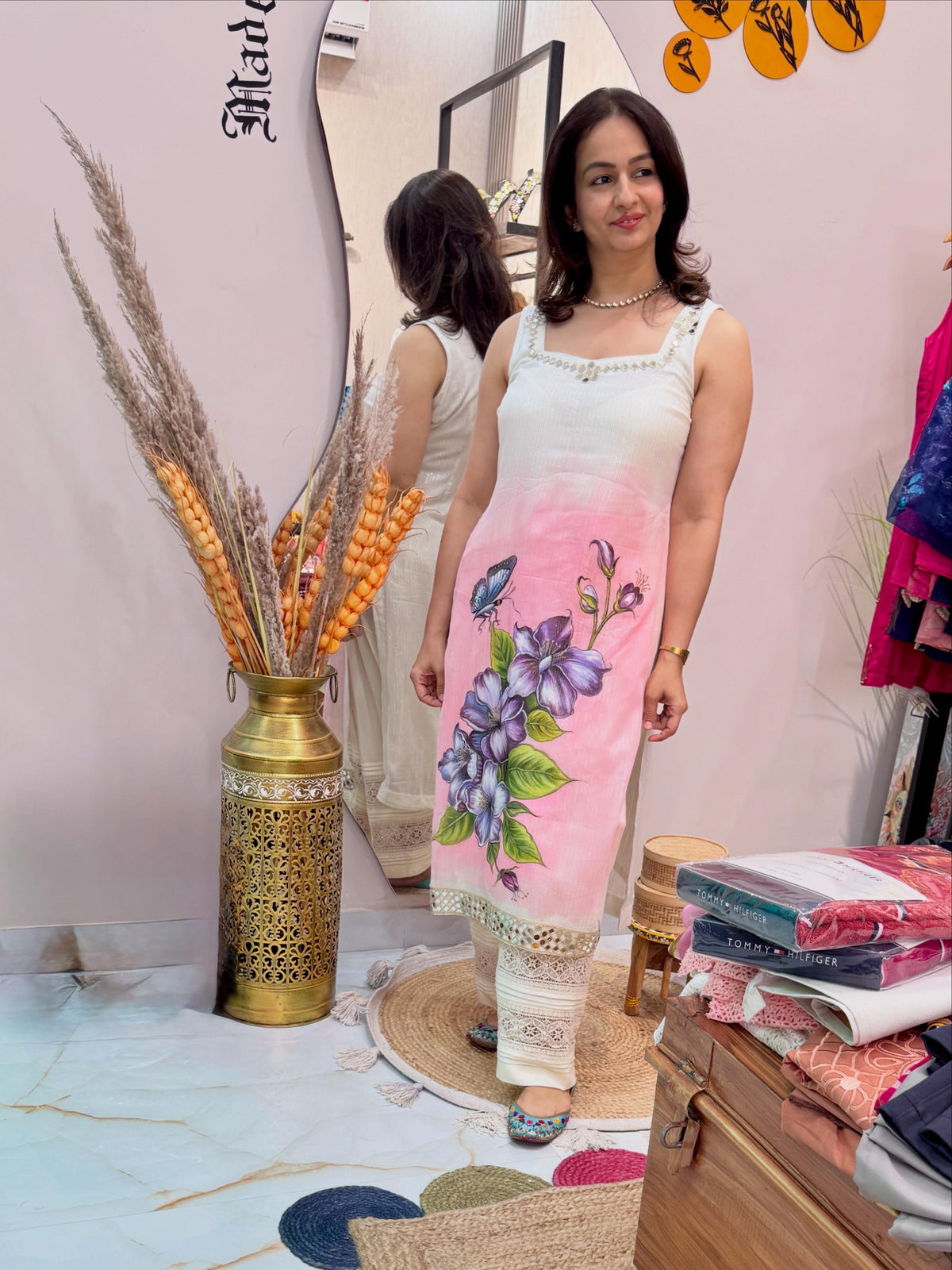 Neelambari | Hand-Painted Kurta Set