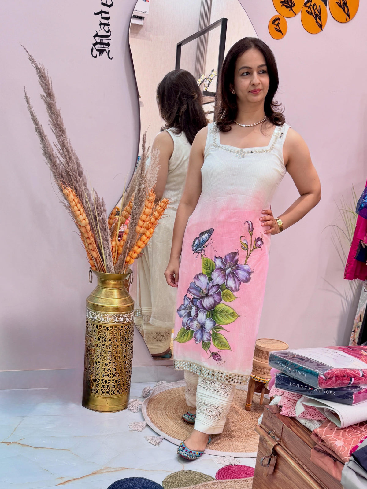 Neelambari | Hand-Painted Kurta Set