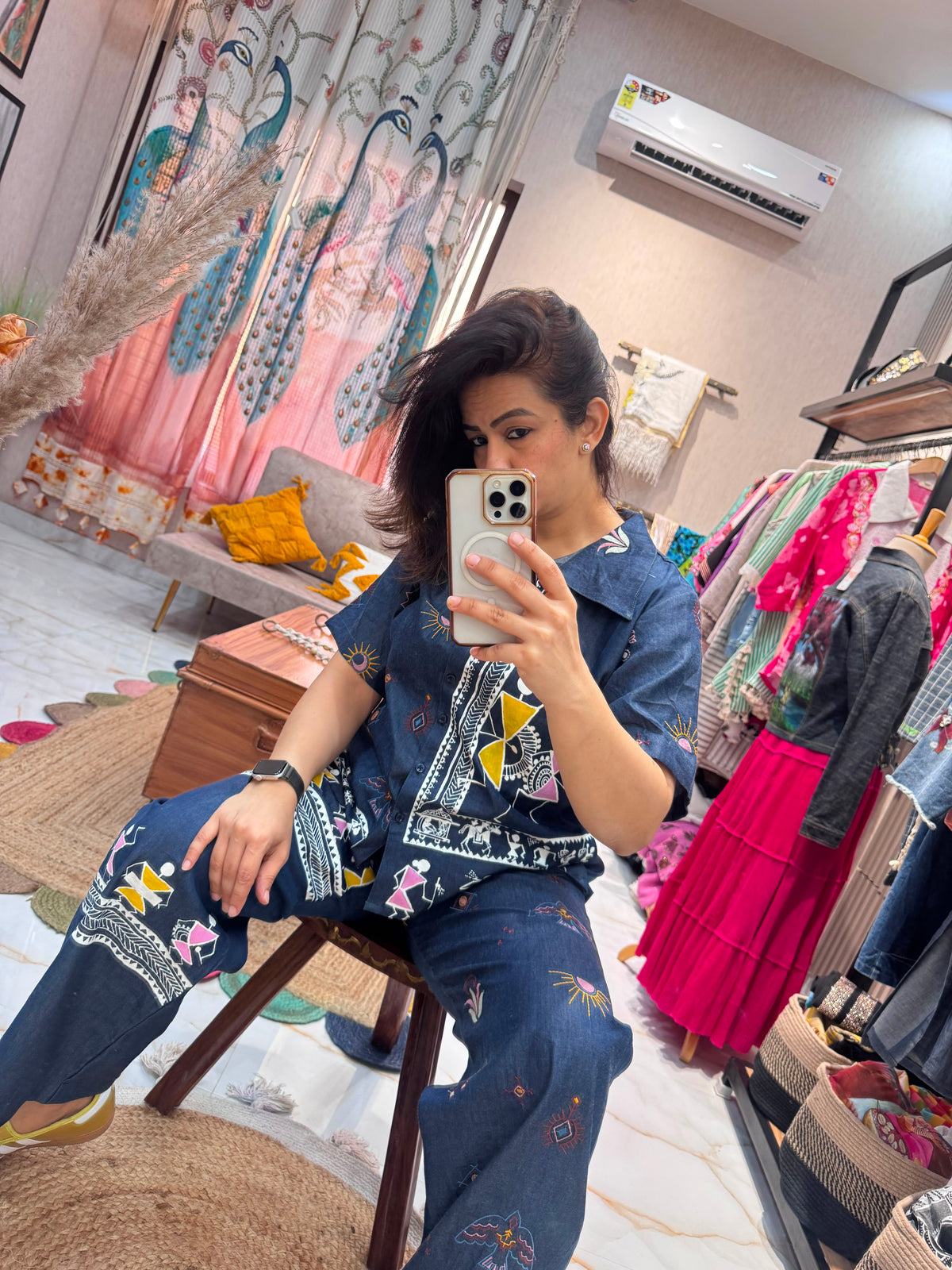 GHP² Warli Denim Coord